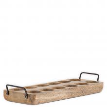 Nkuku Anda Mango Wood Egg Holder - Natural