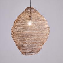 Nkuku Mukuni Wire Iron Lampshade | Brass