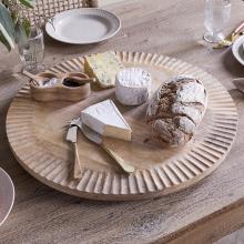 Nkuku Soria Mango Wood Lazy Susan Natural 