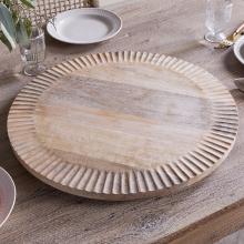 Nkuku Soria Mango Wood Lazy Susan Natural 