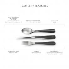 Robert Welch Designs Contour Noir Satin Cutlery Set