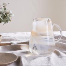 Nkuku Shirali Marble Swirl Jug Apricot 