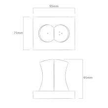 Robert Welch Designs Drift Salt & Pepper Shakers & Stand Set