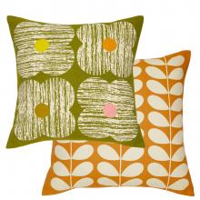 Orla Kiely Textured Flower Cushion Moss