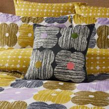 Orla Kiely Textured Flower Cushion Slate