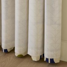 Orla Kiely Abacus Flower Lined Eyelet Curtains