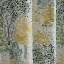 Laura Ashley Bernwood Ochre Yellow Lined Eyelet Curtains