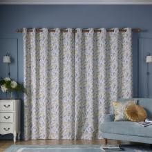 Laura Ashley Longston Sprig Lined Eyelet Curtains Ochre Yellow