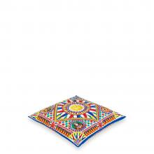 Dolce & Gabbana Casa Carretto Canvas Cushion 067