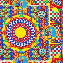 Dolce & Gabbana Casa Carretto Canvas Cushion 092