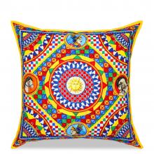 Dolce & Gabbana Casa Carretto Canvas Cushion 095