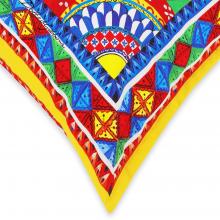 Dolce & Gabbana Casa Carretto Canvas Cushion 095