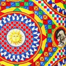 Dolce & Gabbana Casa Carretto Canvas Cushion 095