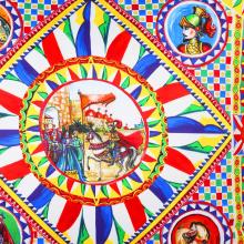 Dolce & Gabbana Casa Carretto Duchesse Cotton Cushion 087