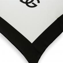 Dolce & Gabbana Casa DG Logo Cotton Gabardine Cushion 057