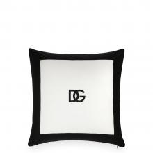 Dolce & Gabbana Casa DG Logo Cotton Gabardine Cushion 057