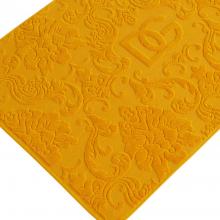 Dolce & Gabbana Casa Crosswise Jacquard Bath Mat Yellow