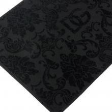 Dolce & Gabbana Casa Crosswise Jacquard Bath Mat Black