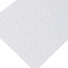 Dolce & Gabbana Casa Crosswise Jacquard Bath Mat White