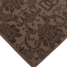 Dolce & Gabbana Casa Crosswise Jacquard Bath Mat Brown