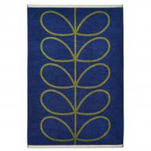 Orla Kiely Linear Stem Towels Navy & Olive