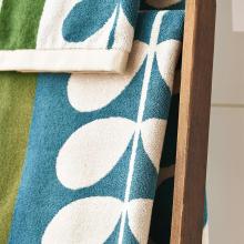 Orla Kiely Stem Check Towels Willow 