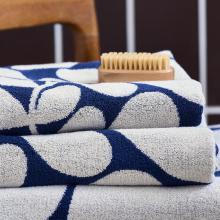 Orla Kiely Sycamore Stripe Towels Dusk-Blue