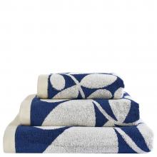 Orla Kiely Sycamore Stripe Towels Dusk-Blue