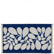 Orla Kiely Sycamore Stripe Bath Mat Dusk-Blue