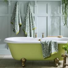 William Morris At Home Michaelmas Daisy Bath Mat Sage