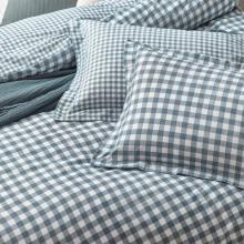 Yard Barton Gingham Check Navy Duvet Cover Set