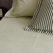 Yard Hebden Black Narrow Stripe Fitted Sheet