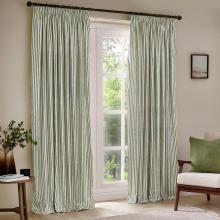 Yard Hebden Forest Striped Curtains with Header Tape