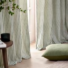 Yard Hebden Forest Striped Curtains with Header Tape