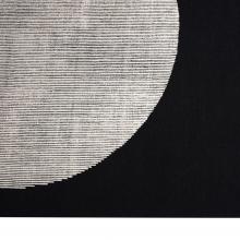 Tom Dixon Disc Rug Black & White