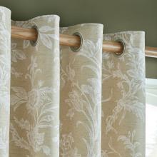 Laura Ashley Lloyd Caramel Eyelet Curtains