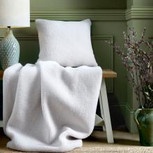 Laura Ashley Coleford Faux Sheepskin Cushion Natural