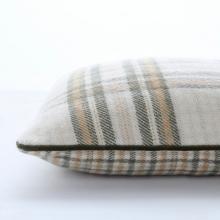 Laura Ashley Padbury Check Cushion Olive