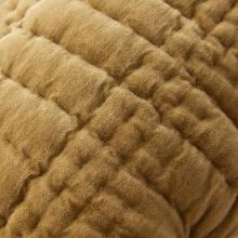 Laura Ashley Scalloped Cushion Ochre Yellow