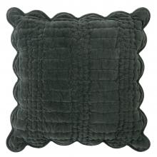 Laura Ashley Scalloped Cushion Pine Green