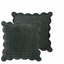 Laura Ashley Scalloped Cushion Pine Green