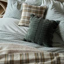 Laura Ashley Scalloped Cushion Pine Green