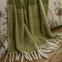 Laura Ashley Bronwen Olive Green Throw