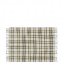 Laura Ashley Padbury Check Throw Olive