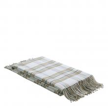 Laura Ashley Padbury Check Throw Olive
