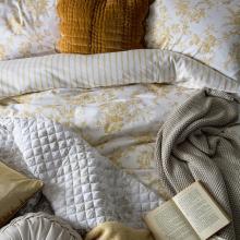 Laura Ashley Walled Garden Ochre Yellow Duvet Cover Set