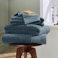 Christy Signature Turkish Cotton Towel Slate Blue