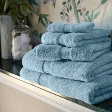 Christy Renaissance Egyptian Cotton Towel Soft Chambray