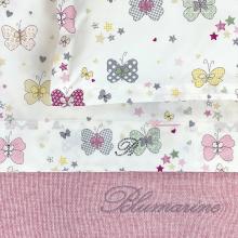 Blumarine Baby Butterfly (Farfalle) 3 Piece Sheet set for Baby Cradle
