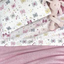 Blumarine Baby Butterfly (Farfalle) 3 Piece Sheet set for Baby Bed